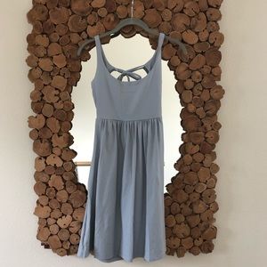 Sweet blue/gray Susana Monaco open back dress